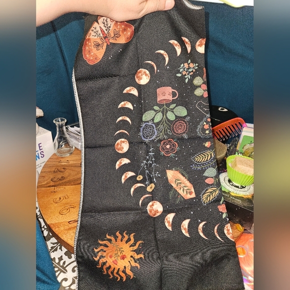 Mystical Moon Phases 19x19 Table Cover / Tapastry - Picture 3 of 5